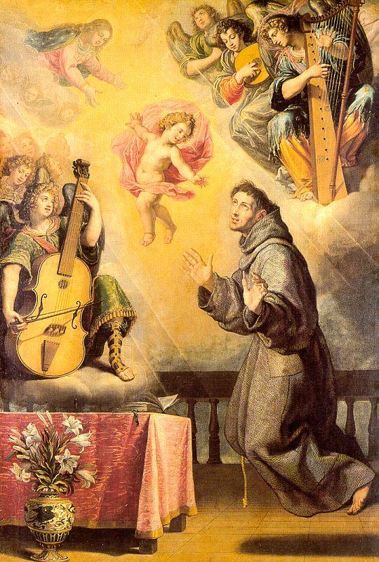 CARDUCHO, Vicente The Vision of St. Anthony of Padua sdf oil painting picture
